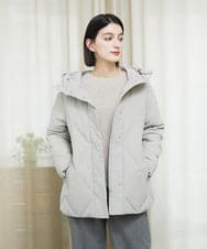 PHJAD48490 GEORGES RECH(小さいサイズ)(メゾン ドゥ サンク) マットストレッチタフタダウンジャケット ライトグレー