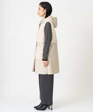PHJAG10430 GEORGES RECH(小さいサイズ)(メゾン ドゥ サンク) エコムートンジップアップロングジレ ベージュ
