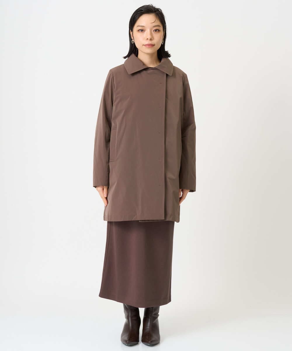 PHJAG30630 GEORGES RECH(小さいサイズ)(メゾン ドゥ サンク) ステッチレス2WAYカラーミドルダウンコート ブラウン