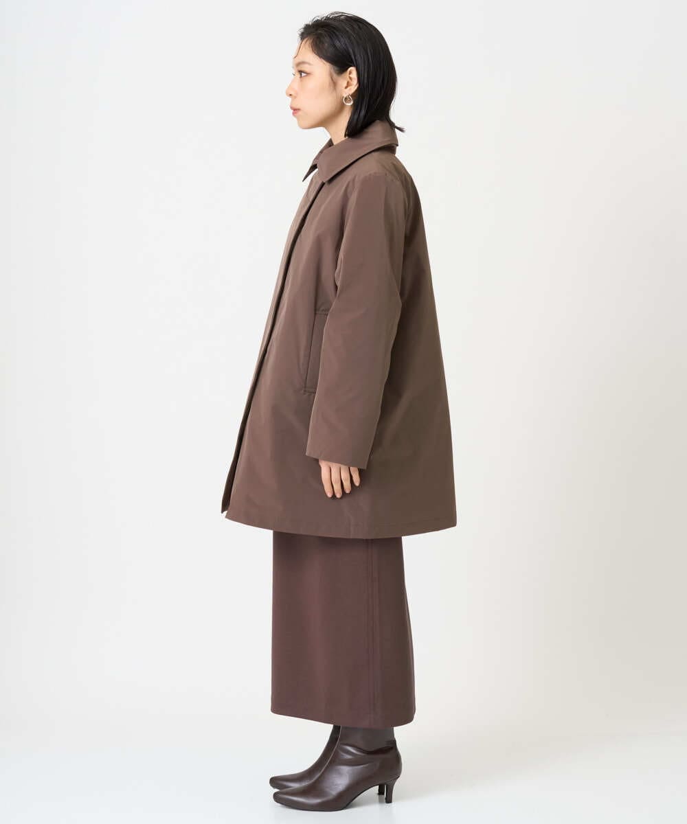 PHJAG30630 GEORGES RECH(小さいサイズ)(メゾン ドゥ サンク) ステッチレス2WAYカラーミドルダウンコート ブラウン