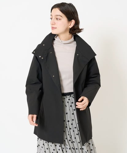 Maison de CINQ(メゾン ドゥ サンク) ストレッチタフタショートダウンジャケット ブラック/黒 36