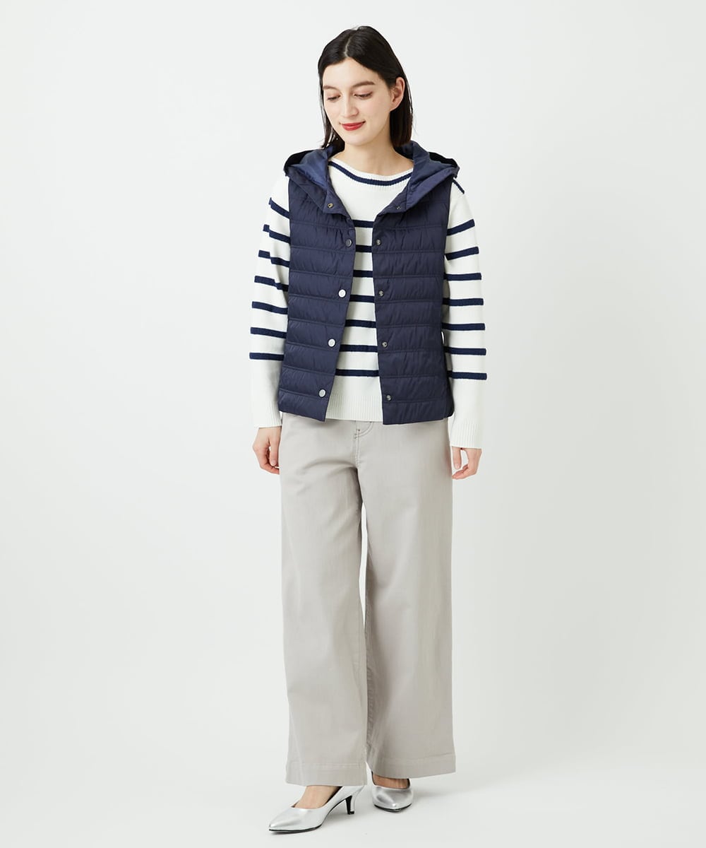 PHJEE08360 GEORGES RECH(小さいサイズ)(メゾン ドゥ サンク) 薄ダウンベスト ベージュ