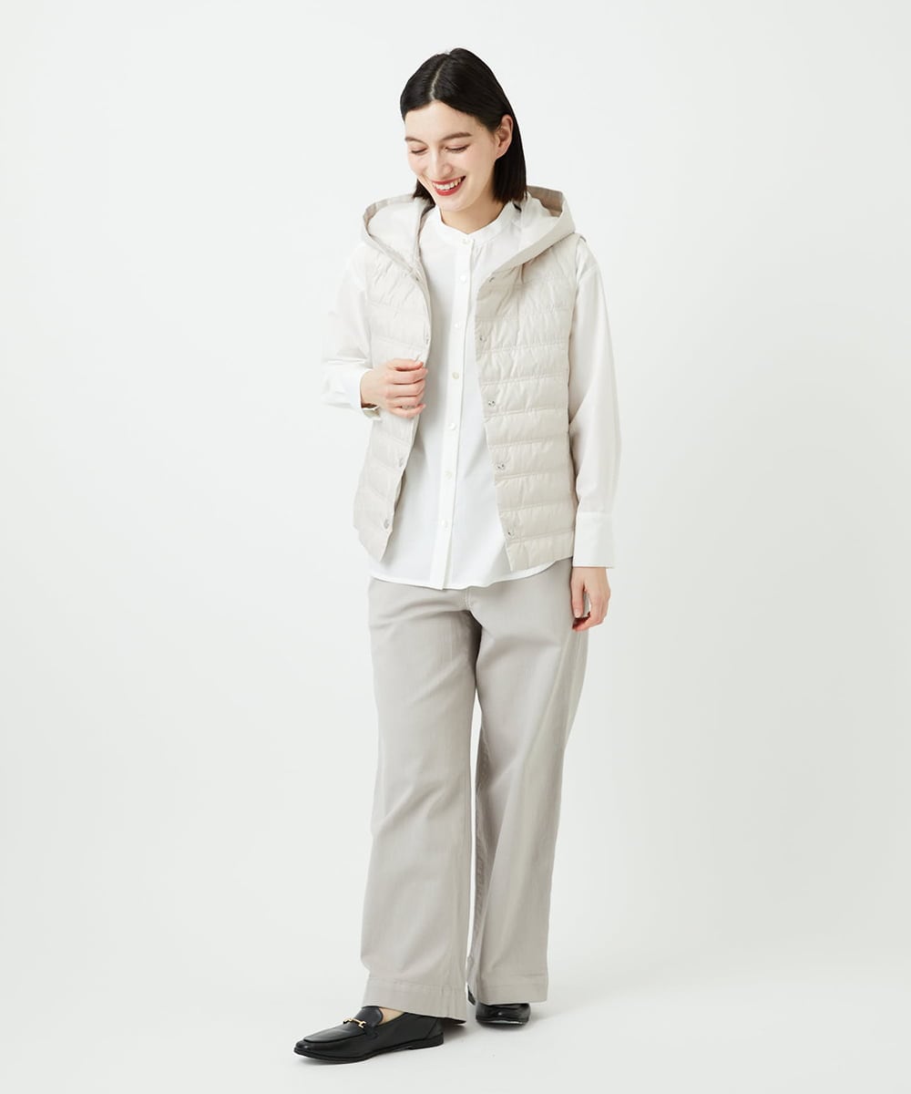 PHJEE08360 GEORGES RECH(小さいサイズ)(メゾン ドゥ サンク) 薄ダウンベスト ベージュ