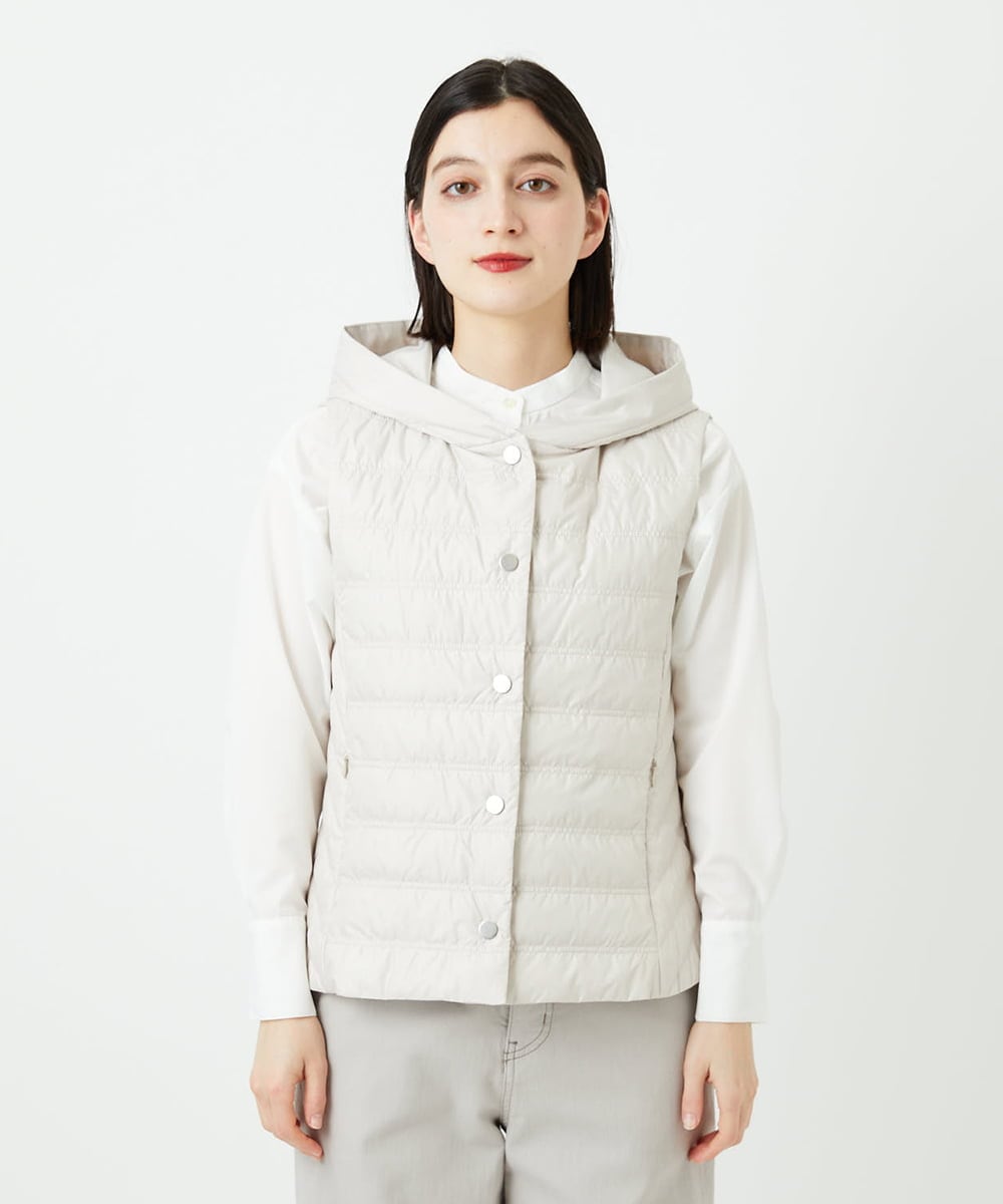 PHJEE08360 GEORGES RECH(小さいサイズ)(メゾン ドゥ サンク) 薄ダウンベスト ベージュ