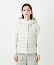 PHJEE08360 GEORGES RECH(小さいサイズ)(メゾン ドゥ サンク) タフタダウンベスト ベージュ