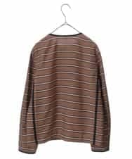 PHJEP41360 GEORGES RECH(小さいサイズ)(メゾン ドゥ サンク) ノーカラーボーダージャケット ベージュ系