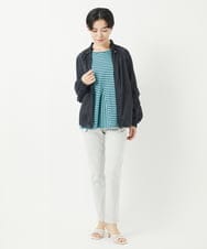 PHJGA01360 GEORGES RECH(小さいサイズ)(メゾン ドゥ サンク) シアースタンドギャザーブルゾン ライトグレー