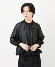 PHJGA40360 GEORGES RECH(小さいサイズ)(メゾン ドゥ サンク) シアーノーカラージャケット ブラック