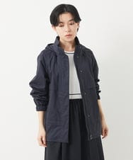 PHJGB30430 GEORGES RECH(小さいサイズ)(メゾン ドゥ サンク) シャンブレーシルクタフタブルゾン ネイビー
