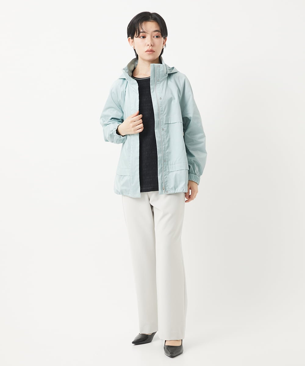 PHJGB30430 GEORGES RECH(小さいサイズ)(メゾン ドゥ サンク) シャンブレーシルクタフタブルゾン アイボリー