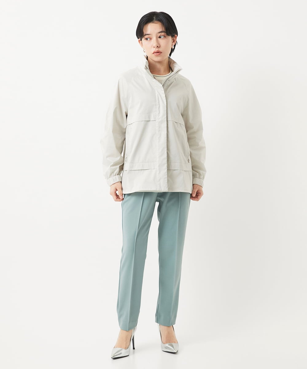 PHJGB30430 GEORGES RECH(小さいサイズ)(メゾン ドゥ サンク) シャンブレーシルクタフタブルゾン アイボリー