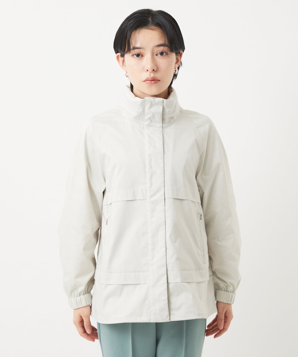 PHJGB30430 GEORGES RECH(小さいサイズ)(メゾン ドゥ サンク) シャンブレーシルクタフタブルゾン アイボリー