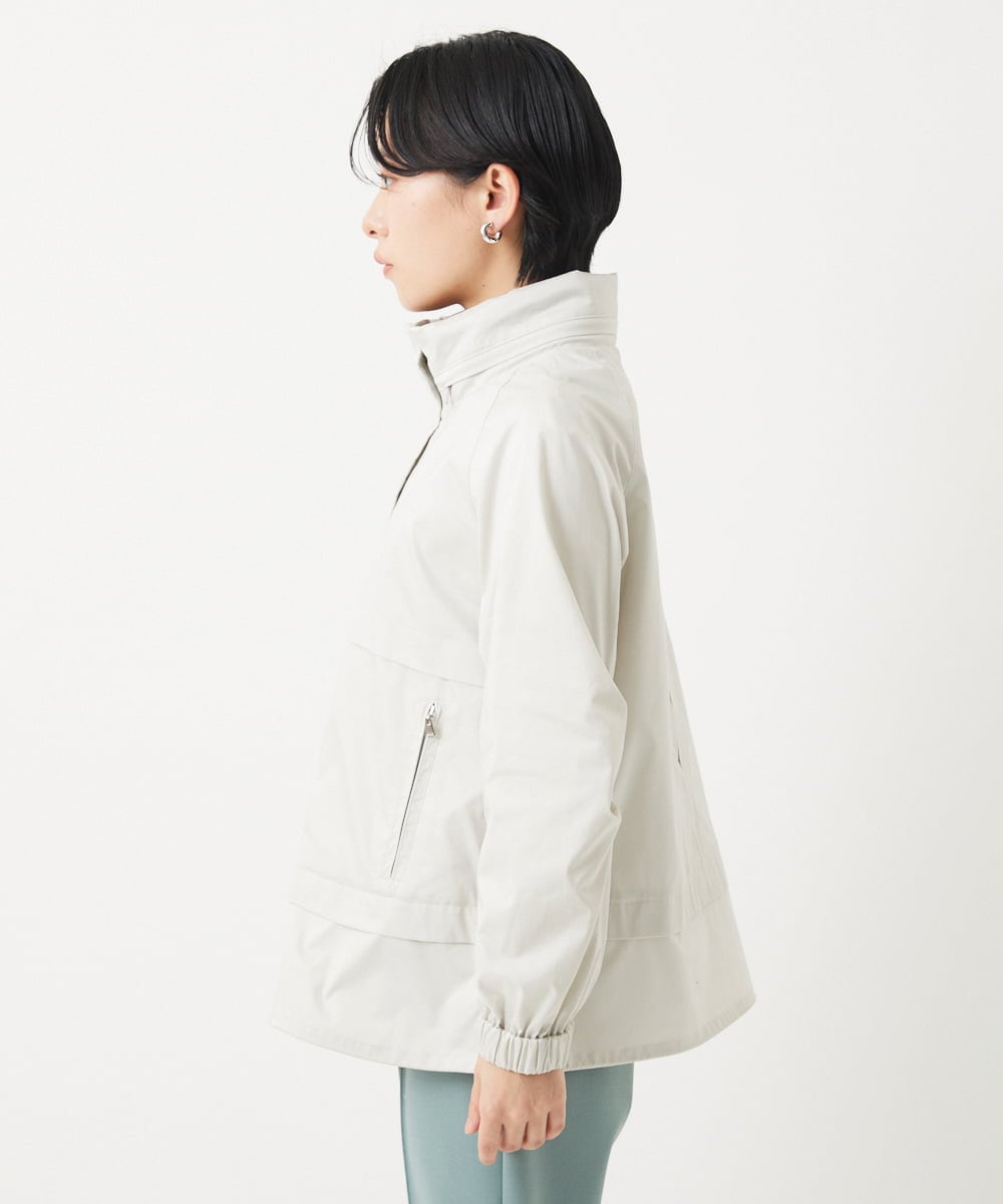 PHJGB30430 GEORGES RECH(小さいサイズ)(メゾン ドゥ サンク) シャンブレーシルクタフタブルゾン アイボリー