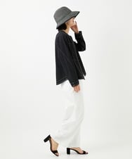 PHJGD12360 GEORGES RECH(小さいサイズ)(メゾン ドゥ サンク)  [セットアップ対応]ノーカラージップジャケット ブラック