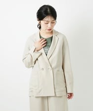 PHJGD31390 GEORGES RECH(小さいサイズ)(メゾン ドゥ サンク)  [セットアップ対応]フレンチリネンテーラードジャケット ベージュ