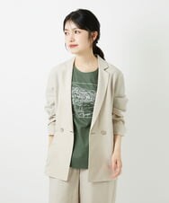 PHJGD31390 GEORGES RECH(小さいサイズ)(メゾン ドゥ サンク)  [セットアップ対応]フレンチリネンテーラードジャケット ベージュ