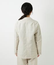 PHJGD31390 GEORGES RECH(小さいサイズ)(メゾン ドゥ サンク)  [セットアップ対応]フレンチリネンテーラードジャケット ブラウン