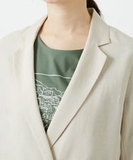 PHJGD31390 GEORGES RECH(小さいサイズ)(メゾン ドゥ サンク)  [セットアップ対応]フレンチリネンテーラードジャケット ブラウン