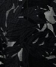 PHJGD37330 GEORGES RECH(小さいサイズ)(メゾン ドゥ サンク) メッシュアップリケノーカラージャケット ブラック
