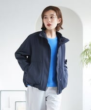 PHJGE35450 GEORGES RECH(小さいサイズ)(メゾン ドゥ サンク) グログランショートマウンテンパーカー ネイビー