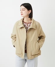 PHJGE35450 GEORGES RECH(小さいサイズ)(メゾン ドゥ サンク) グログランショートマウンテンパーカー ベージュ