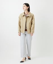 PHJGE35450 GEORGES RECH(小さいサイズ)(メゾン ドゥ サンク) グログランショートマウンテンパーカー ベージュ