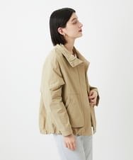 PHJGE35450 GEORGES RECH(小さいサイズ)(メゾン ドゥ サンク) グログランショートマウンテンパーカー ベージュ