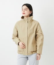 PHJGE35450 GEORGES RECH(小さいサイズ)(メゾン ドゥ サンク) グログランショートマウンテンパーカー ベージュ