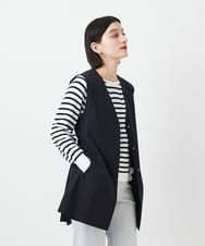 PHJGE40330 GEORGES RECH(小さいサイズ)(メゾン ドゥ サンク)  [セットアップ対応]4WAYタフタロングジレ ネイビー