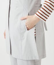 PHJGE40330 GEORGES RECH(小さいサイズ)(メゾン ドゥ サンク)  [セットアップ対応]4WAYタフタロングジレ ライトグレー