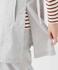 PHJGE40330 GEORGES RECH(小さいサイズ)(メゾン ドゥ サンク)  [セットアップ対応]4WAYタフタロングジレ ライトグレー