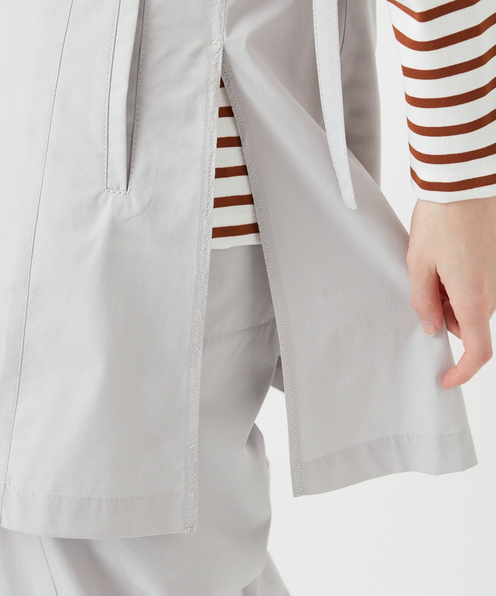 PHJGE40330 GEORGES RECH(小さいサイズ)(メゾン ドゥ サンク)  [セットアップ対応]4WAYタフタロングジレ ライトグレー