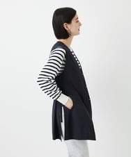 PHJGE40330 GEORGES RECH(小さいサイズ)(メゾン ドゥ サンク)  [セットアップ対応]4WAYタフタロングジレ ライトグレー