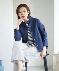 PHJGE52390 GEORGES RECH(小さいサイズ)(メゾン ドゥ サンク) シェルタリングドライオックスジャケット ネイビー