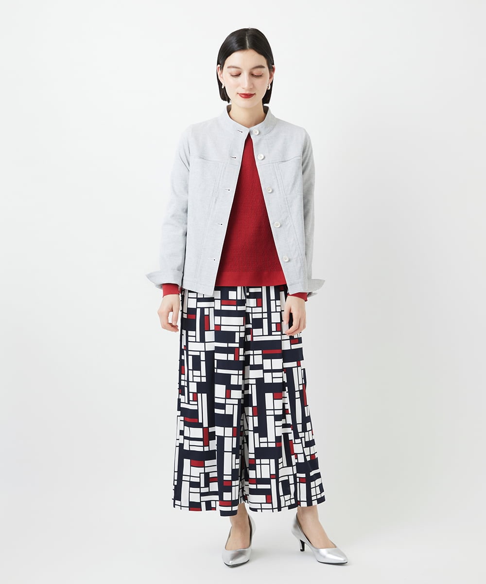 PHJGE52390 GEORGES RECH(小さいサイズ)(メゾン ドゥ サンク) シェルタリングドライオックスジャケット ライトグレー