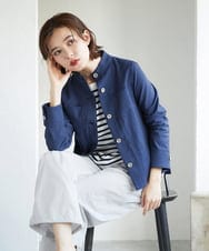 PHJGE52390 GEORGES RECH(小さいサイズ)(メゾン ドゥ サンク) シェルタリングドライオックスジャケット ライトグレー