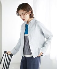 PHJGE52390 GEORGES RECH(小さいサイズ)(メゾン ドゥ サンク) シェルタリングドライオックスジャケット ライトグレー