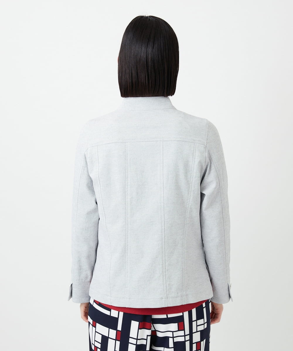 PHJGE52390 GEORGES RECH(小さいサイズ)(メゾン ドゥ サンク) シェルタリングドライオックスジャケット ライトグレー