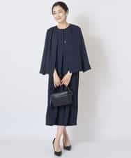 PHJGQ48390 GEORGES RECH(小さいサイズ)(メゾン ドゥ サンク) 【セットアップ対応】ピンストライプショートジャケット ネイビー