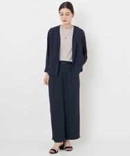 PHJGQ48390 GEORGES RECH(小さいサイズ)(メゾン ドゥ サンク) 【セットアップ対応】ピンストライプショートジャケット ネイビー