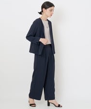PHJGQ48390 GEORGES RECH(小さいサイズ)(メゾン ドゥ サンク) 【セットアップ対応】ピンストライプショートジャケット ネイビー