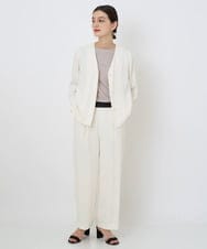 PHJGQ48390 GEORGES RECH(小さいサイズ)(メゾン ドゥ サンク) 【セットアップ対応】ピンストライプショートジャケット ネイビー
