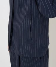 PHJGQ48390 GEORGES RECH(小さいサイズ)(メゾン ドゥ サンク) 【セットアップ対応】ピンストライプショートジャケット ネイビー