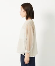 PHJHD44330 GEORGES RECH(小さいサイズ)(メゾン ドゥ サンク) メッシュコンビシアーブルゾン ベージュ