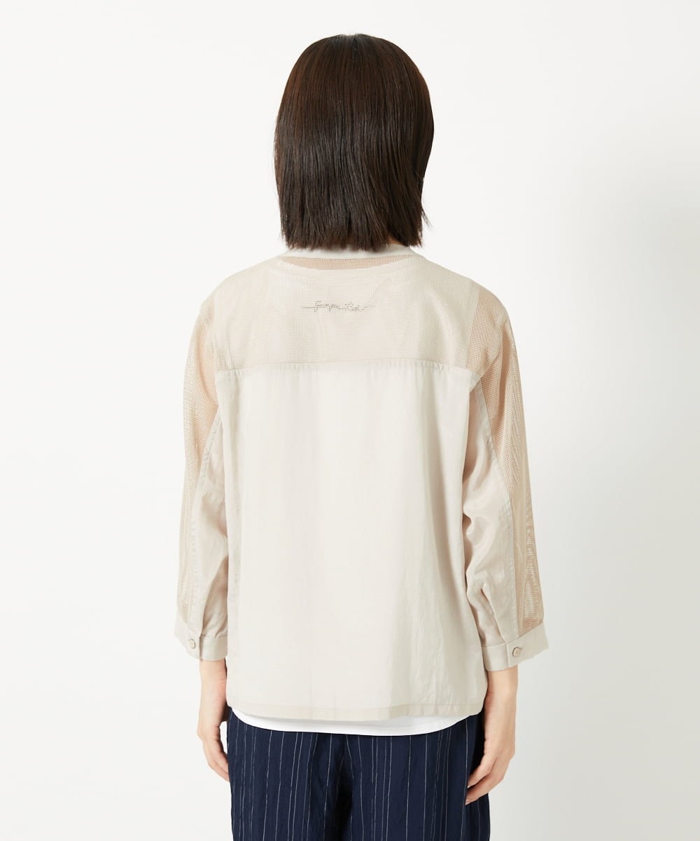 PHJHD44330 GEORGES RECH(小さいサイズ)(メゾン ドゥ サンク) メッシュコンビシアーブルゾン ベージュ