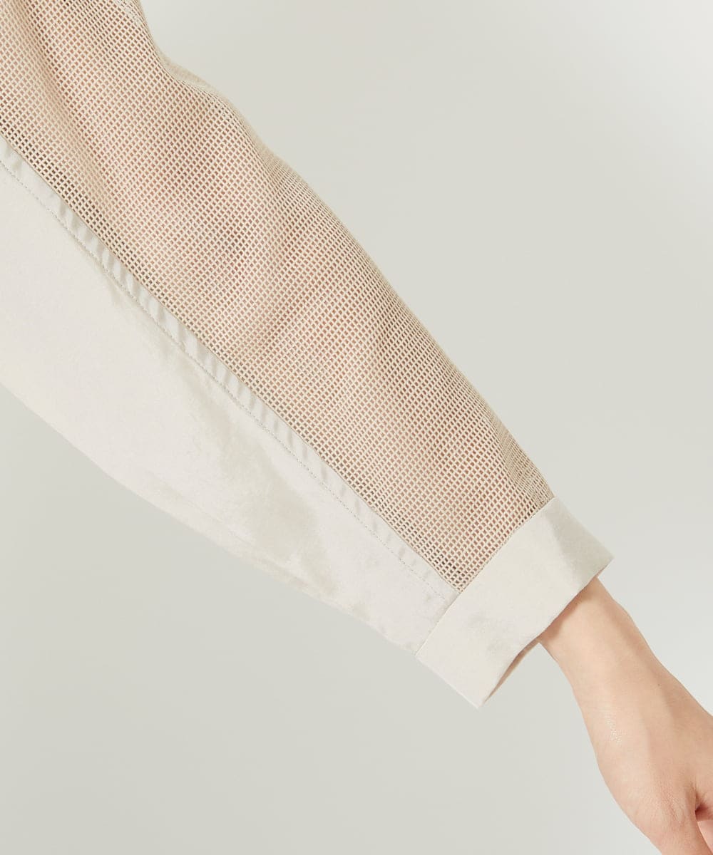 PHJHD44330 GEORGES RECH(小さいサイズ)(メゾン ドゥ サンク) メッシュコンビシアーブルゾン ベージュ
