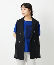PHJHE60330 GEORGES RECH(小さいサイズ)(メゾン ドゥ サンク) ダブルブレストシアージレ ブラック