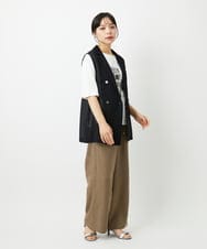 PHJHE60330 GEORGES RECH(小さいサイズ)(メゾン ドゥ サンク) ダブルブレストシアージレ ブラック