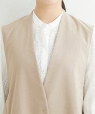 PHJHT01390 GEORGES RECH(小さいサイズ)(メゾン ドゥ サンク) [セットアップ対応]スマッシュリネンサイドスリットジレ ベージュ