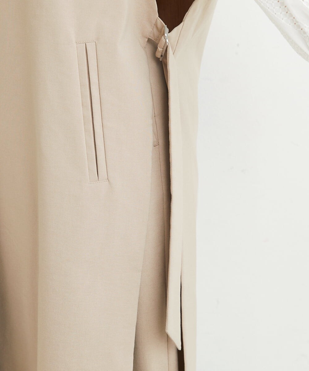 PHJHT01390 GEORGES RECH(小さいサイズ)(メゾン ドゥ サンク) [セットアップ対応]スマッシュリネンサイドスリットジレ ベージュ